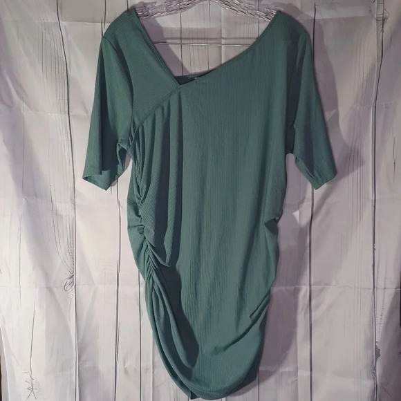 Nine West ribbed asymmetrical top - Picture 1 of 6
